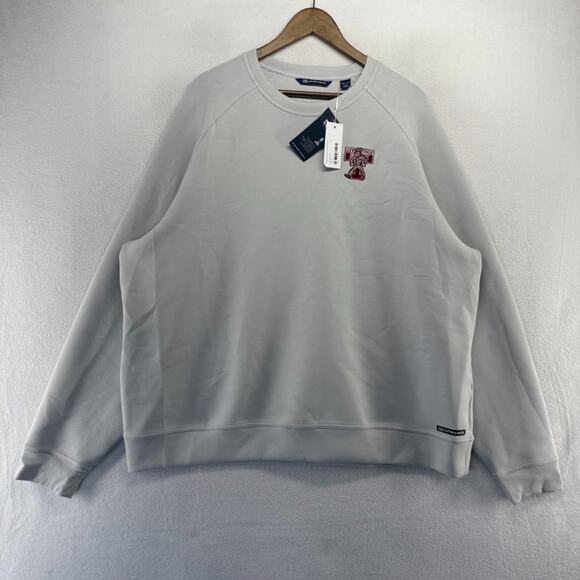 Texas A&M Sweatshirt Men's 2XL Gray Aggies Embroidered Crewneck Retro Logo NEW - Picture 2 of 8